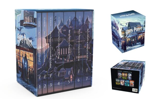 Box Harry Potter Scholastic - castelo (caixa azul)