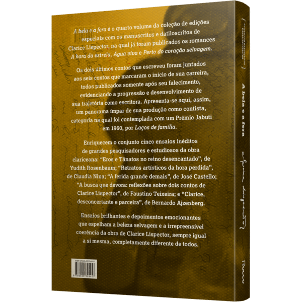 A bela e a fera: edição com manuscritos e ensaios inéditos