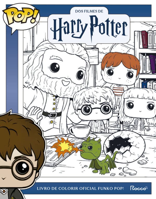 Livro de colorir oficial Funko Pop! Dos filmes de Harry Potter